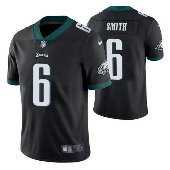 Men Philadelphia Eagles 6 DeVonta Smith Nike Black Limited NFL Jersey